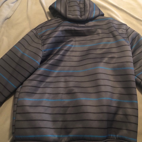 Jacket (blue, black, gray) fuzzy interior. - Picture 2 of 3